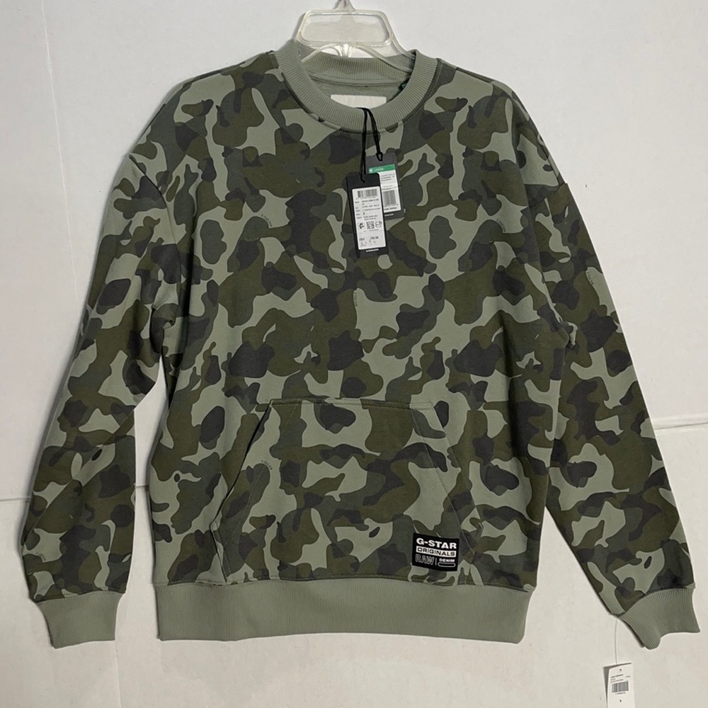 G-Star Raw Brush Camo Crew Neck Sweatshirt!